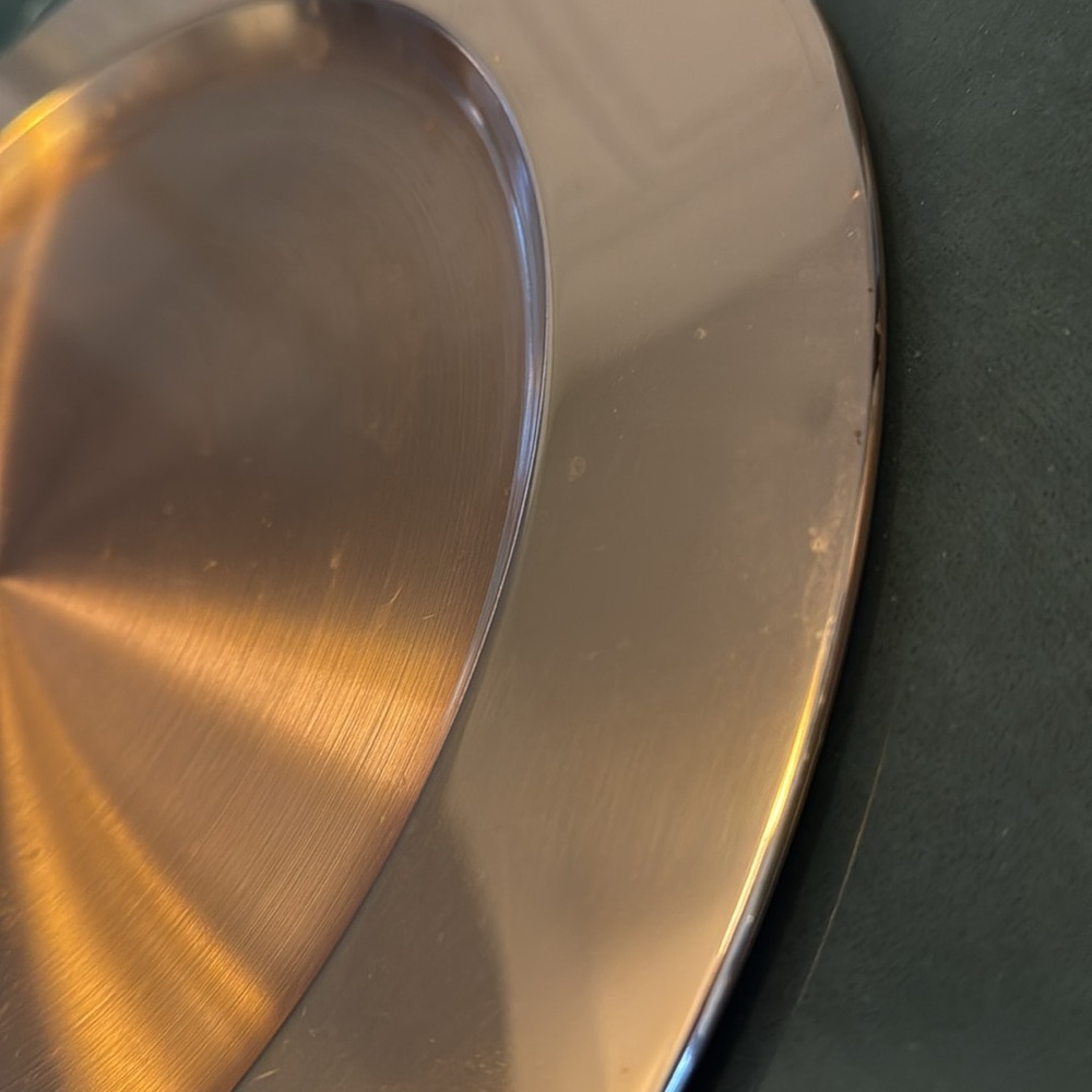 Crate & Barrel Copper Plated Charger - Picture 8 of 10